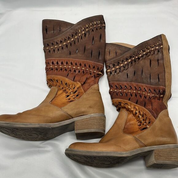 Multicolored Brown Leather Summit by White Mountain Boots - Picture 4 of 8